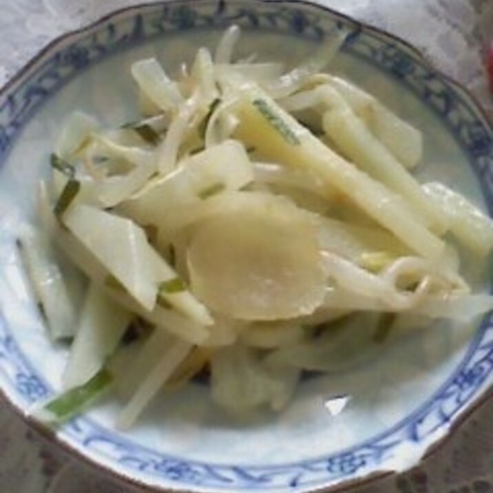 野菜炒め　玉ねぎ、にら、もやしなど